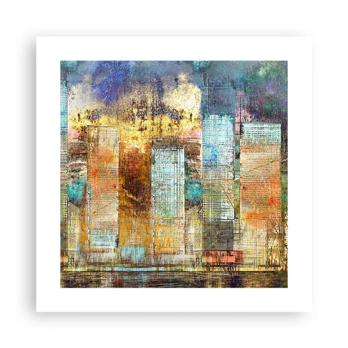 Plakát - Prosluněná metropole - 40x40 cm