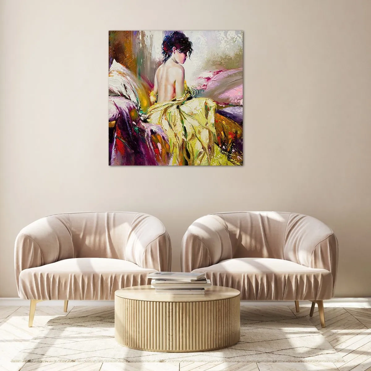 Obraz na skle - Mezi ústy a okrajem poháru - 60x60 cm