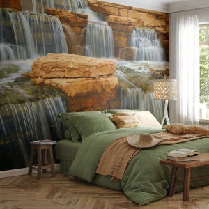 Fototapeta Premium Sand - Schody do nebe - Vodopád, Příroda, Krajina - 100x70 cm
