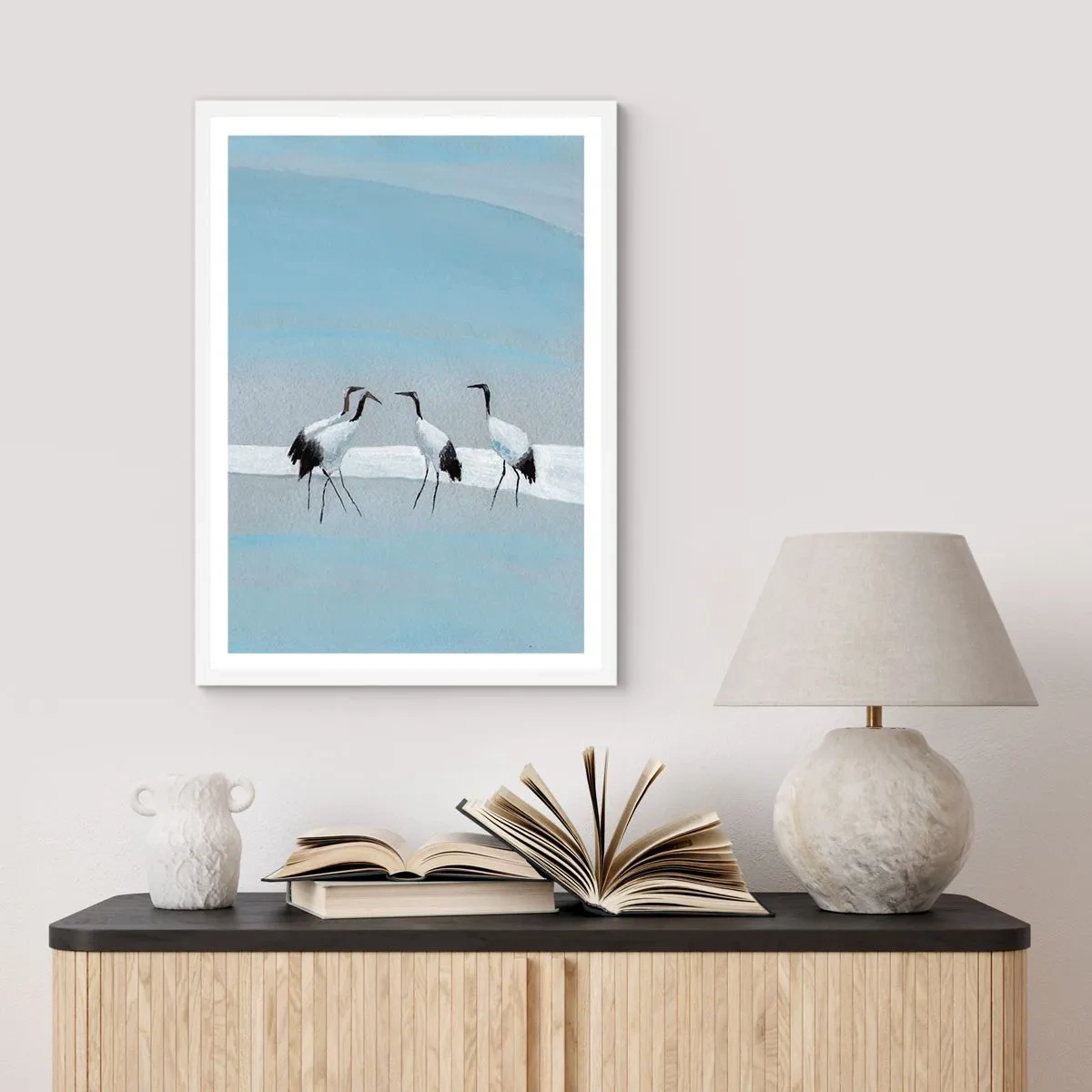 Plakát v bílém rámu - Po horkém dni - 50x70 cm