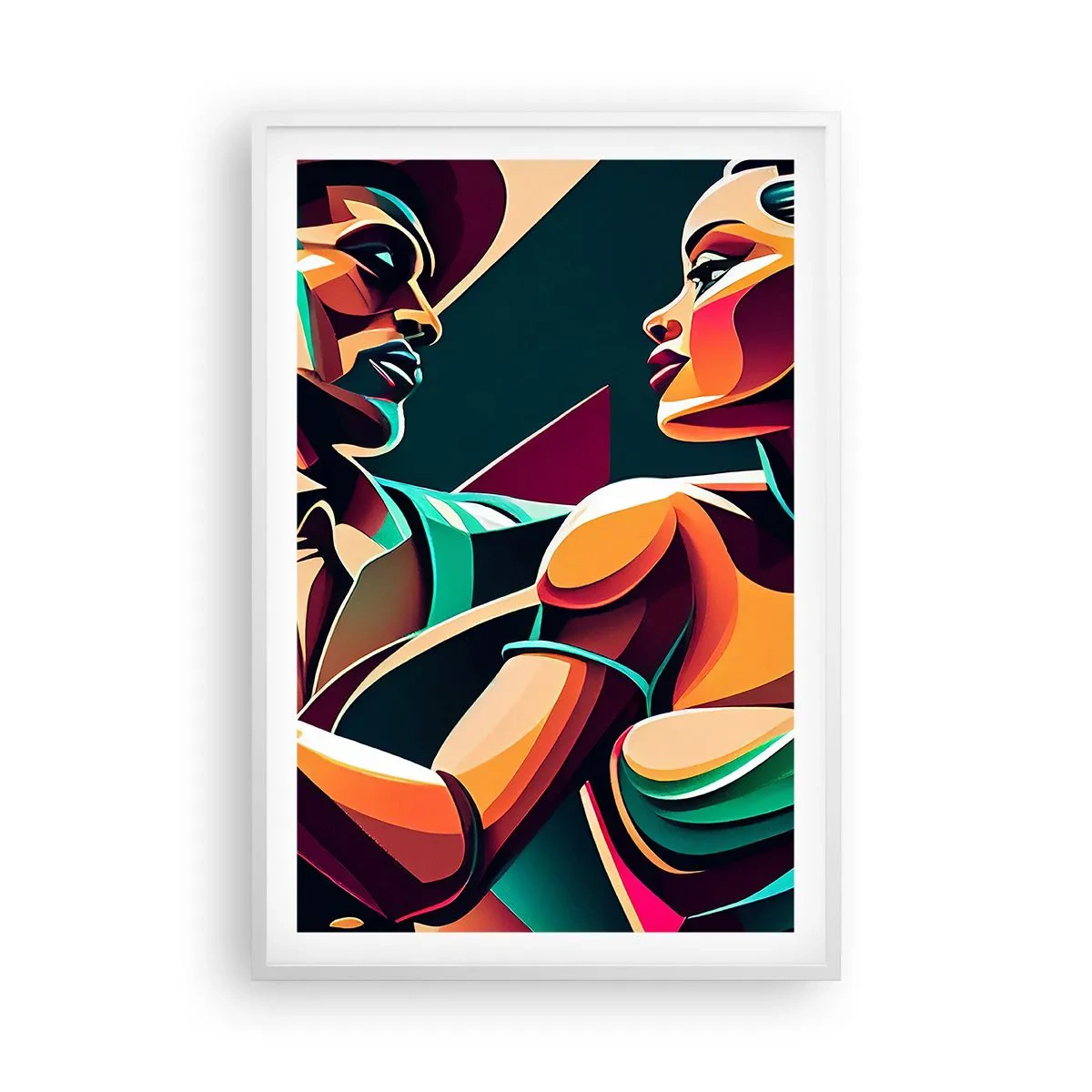 Plakát v bílém rámu - V rytmu srdce - 61x91 cm