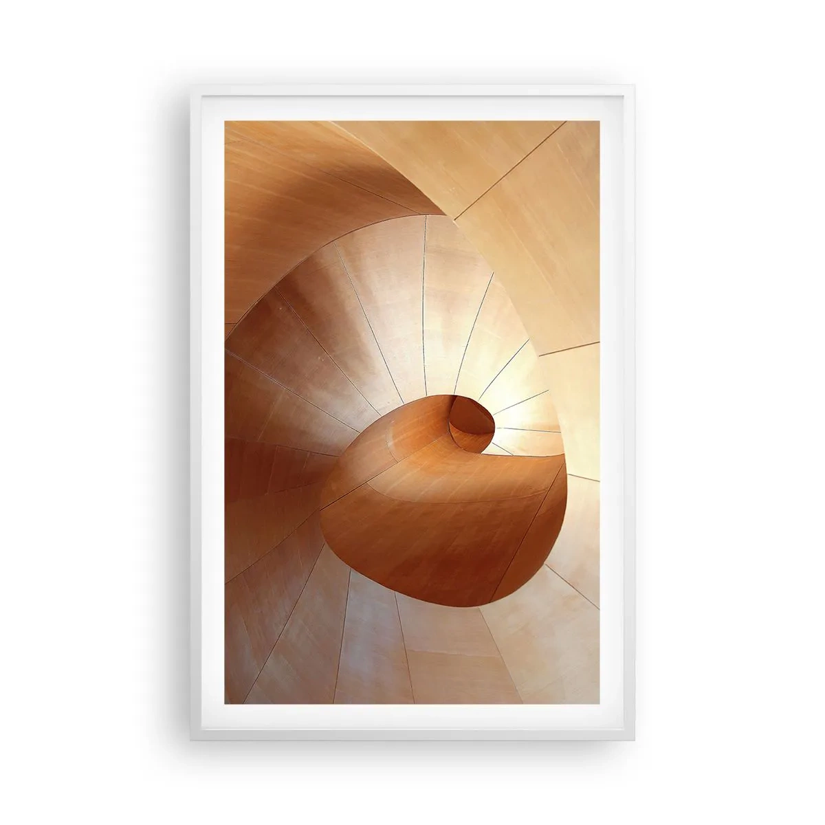 Plakát v bílém rámu - Architektonická serpentina - 61x91 cm