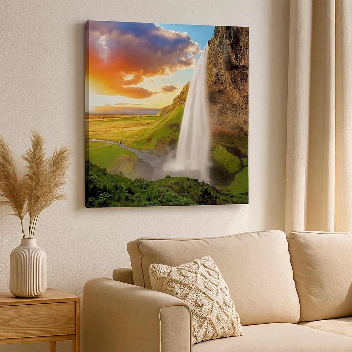 Obraz na plátně - Vrchol islandského léta - 30x30 cm