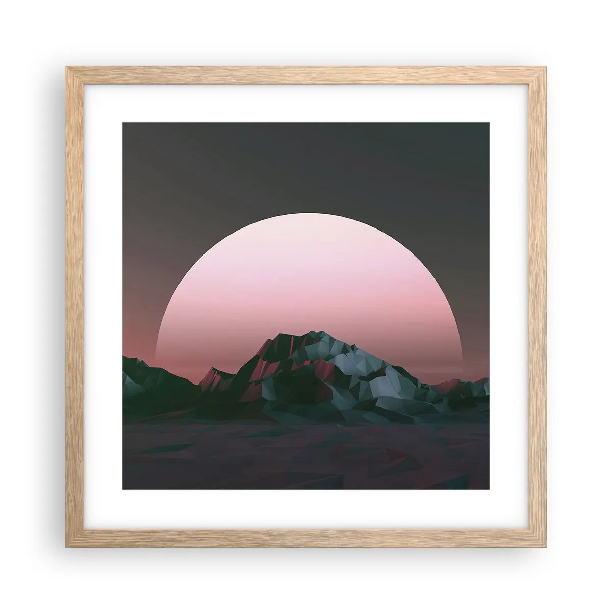 Plakát v rámu světlý dub - V sousední galaxii - 40x40 cm