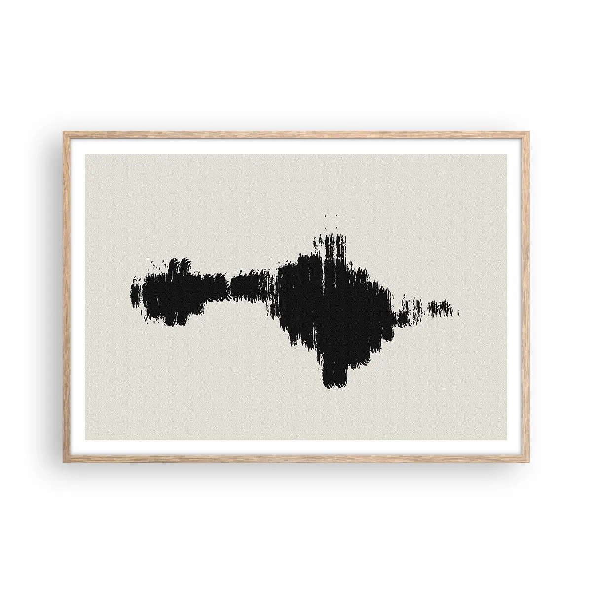 Plakát v rámu světlý dub - Vibrace představivosti - 100x70 cm