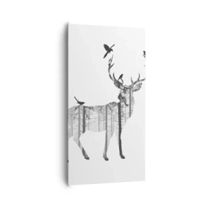 Obraz na plátně - Dobrý duch lesa - 65x120 cm