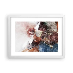 Plakát v bílém rámu - Co si o tom myslíš? - 40x30 cm