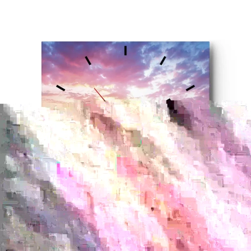 Nástěnné hodiny - Okamžik hlubokého prožitku - 30x30 cm