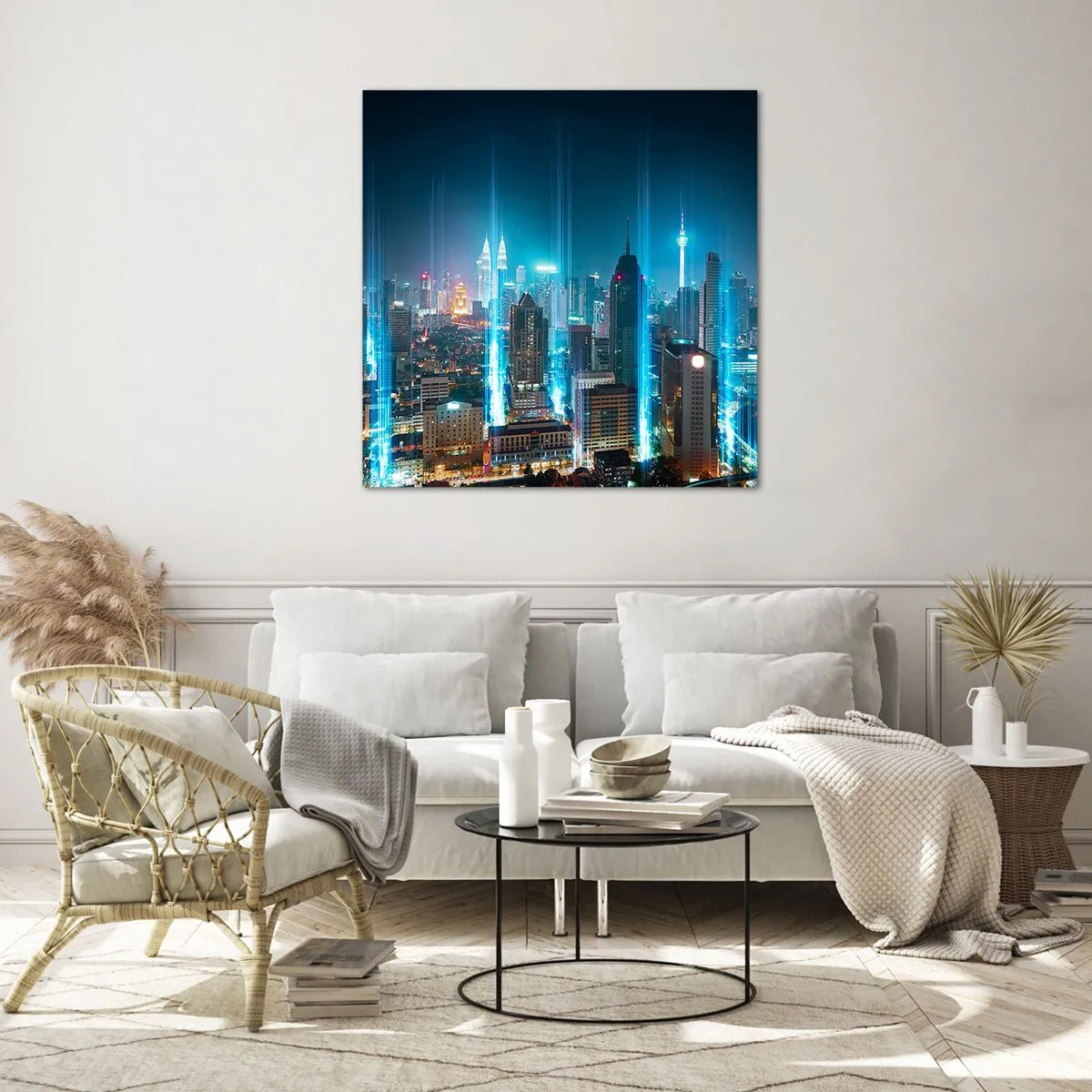 Obraz na skle - Berlinským způsobem do nebe - 30x30 cm