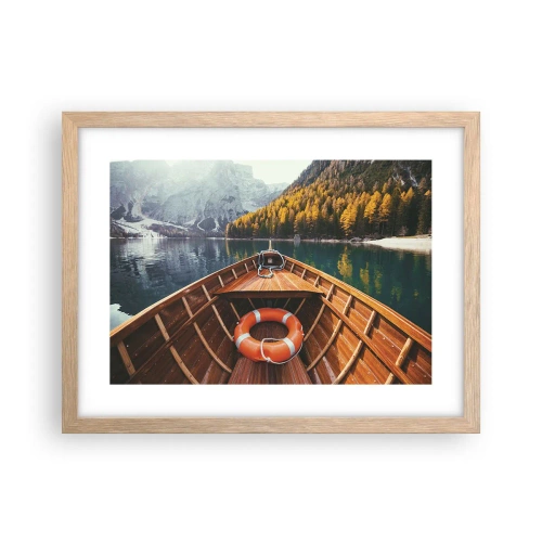 Plakát v rámu světlý dub - Horská túra - 40x30 cm