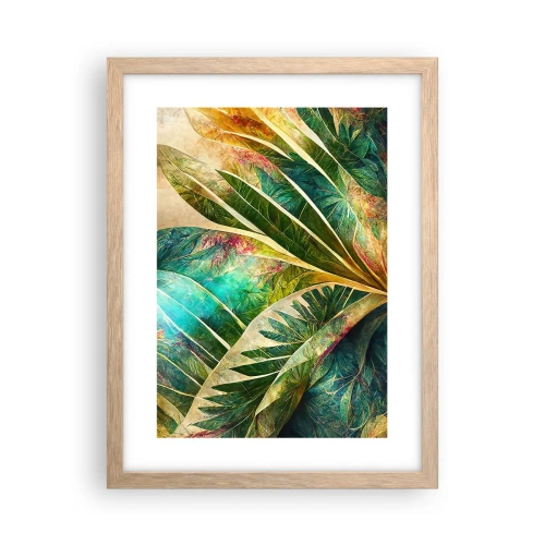 Plakát v rámu světlý dub - Barvy tropů - 30x40 cm