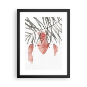 Plakát v černém rámu - Dáma tropů - 30x40 cm