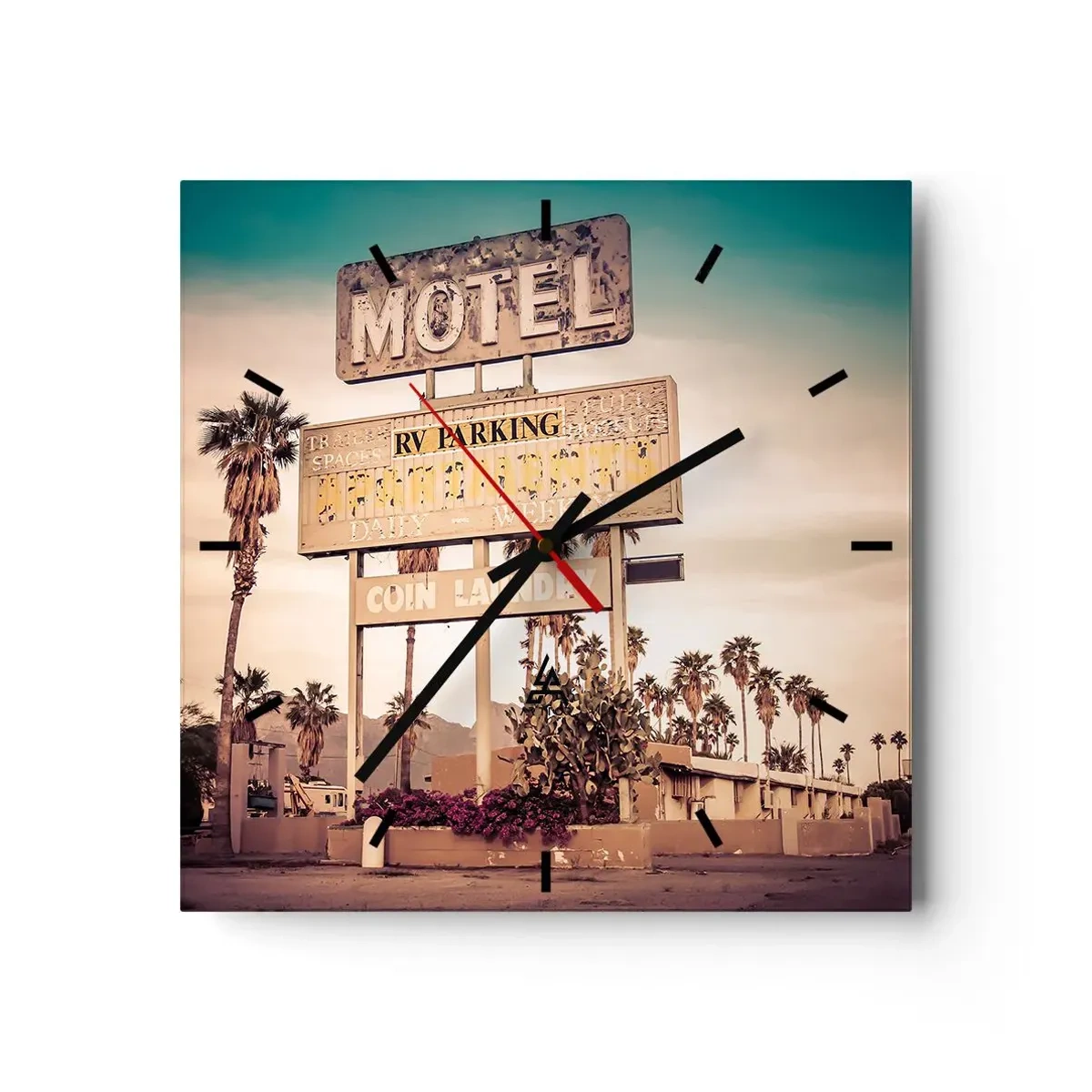 Nástěnné hodiny - Zde se zastavil čas - 40x40 cm