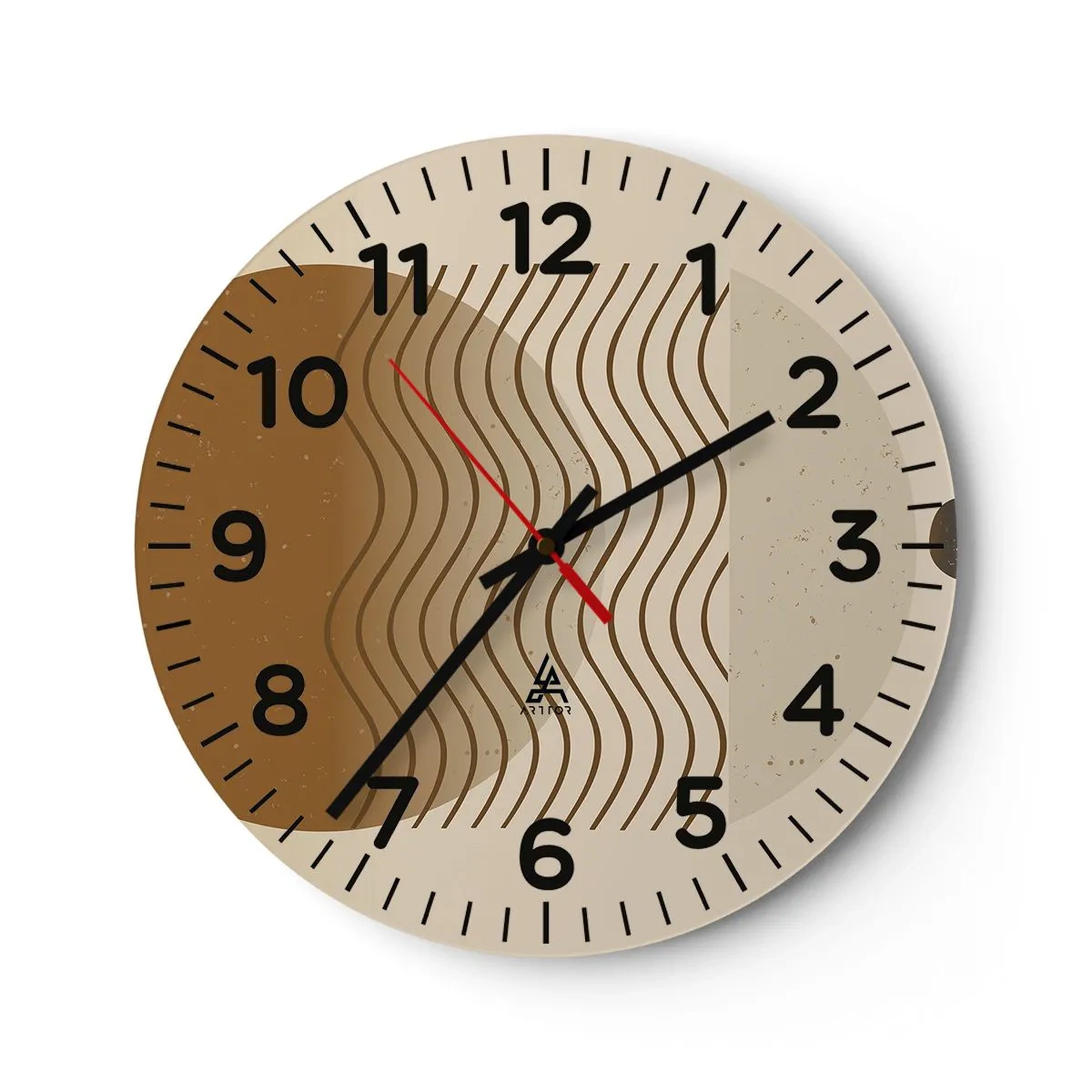 Nástěnné hodiny - O původu geometrických obrazců - 30x30 cm