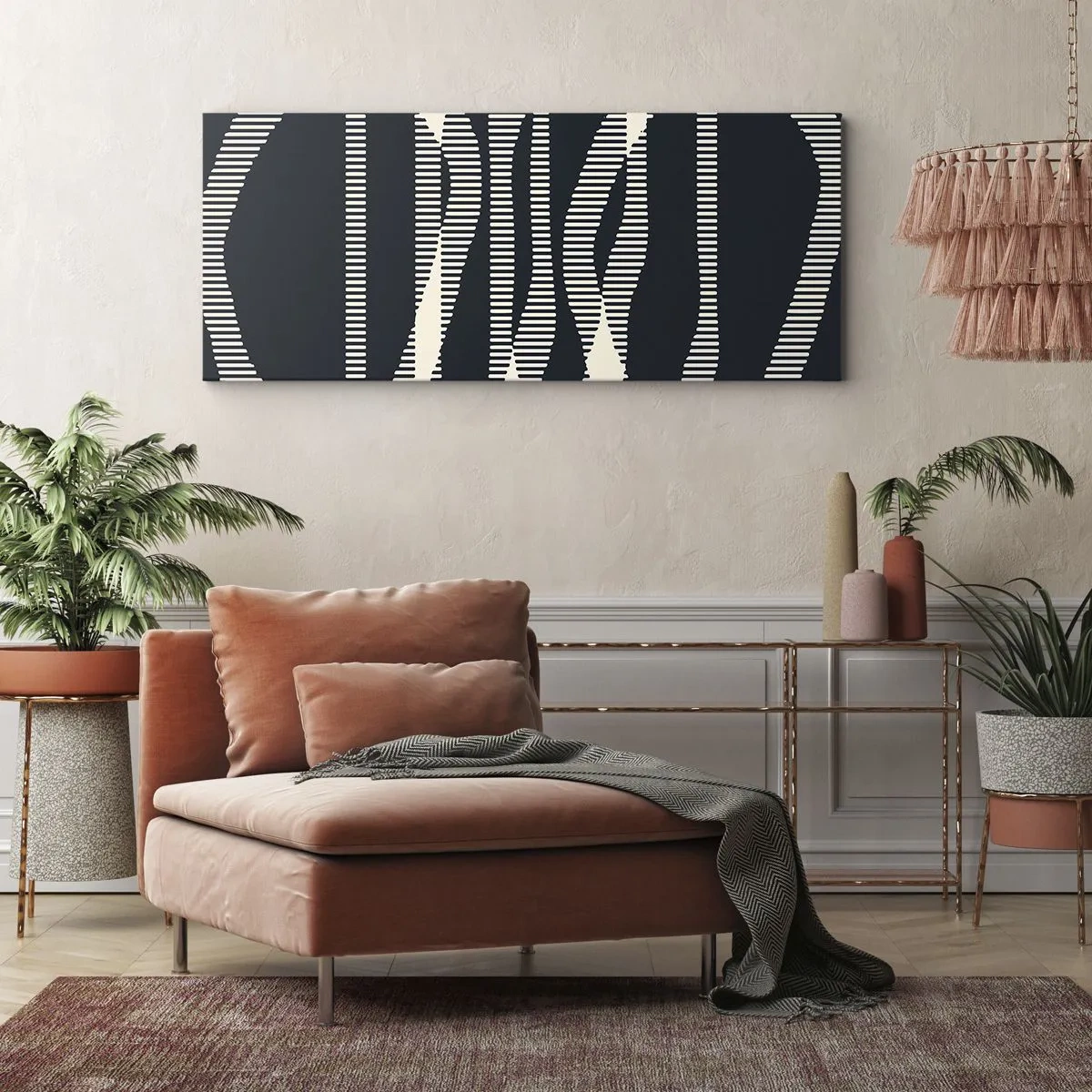 Obraz na plátně - Pokus o prolomení temnoty - 160x50 cm