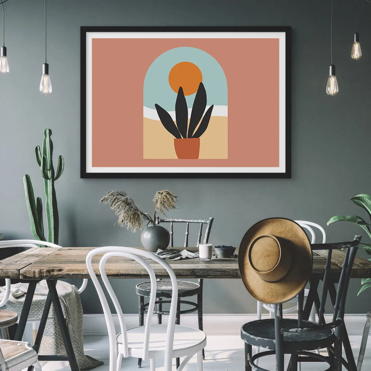 Plakát v černém rámu - Malé radosti - 70x50 cm