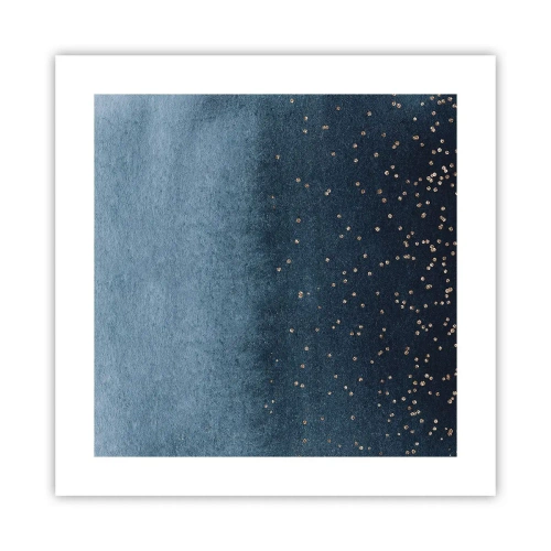 Plakát - Kompozice – modré fáze - 40x40 cm