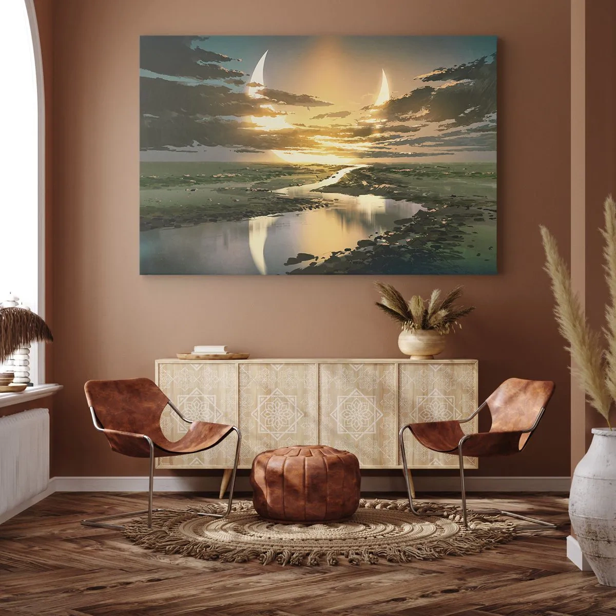 Obraz na plátně - Někde ve vzdálené galaxii - 120x80 cm