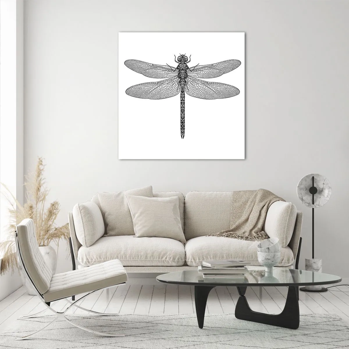 Obraz na skle - Přesnost přírody - 70x70 cm