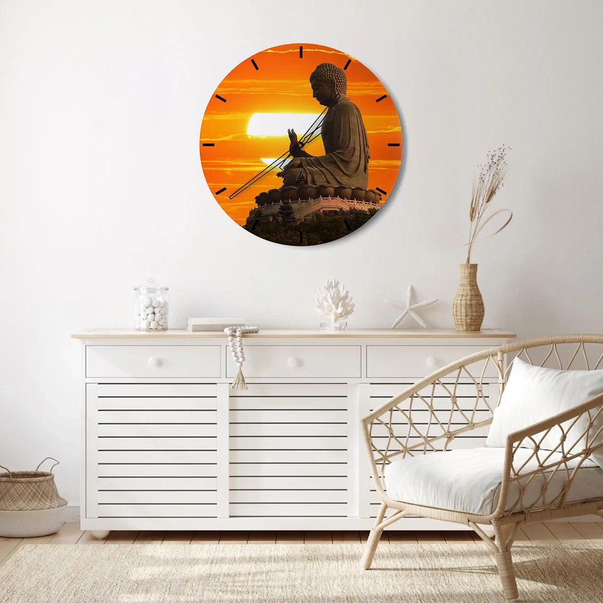 Nástěnné hodiny - Bez strachu ze světa - 40x40 cm