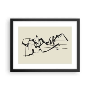 Plakát v černém rámu - Možná krajina - 40x30 cm