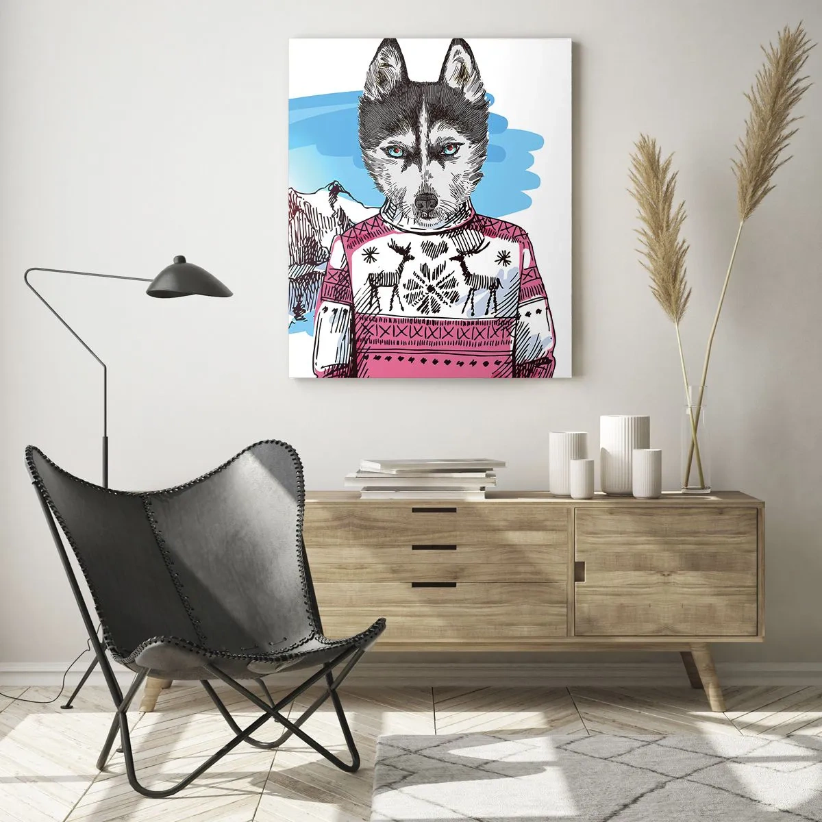 Obraz na skle - Vlk v ovčím rounu - 50x70 cm