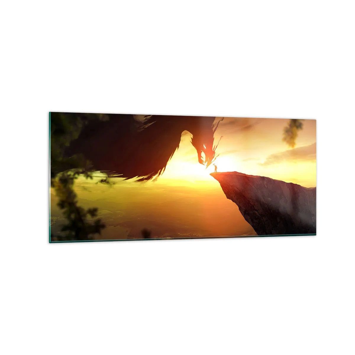 Obraz na skle - Přemožitel draka - 120x50 cm