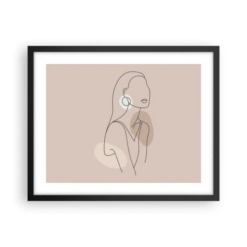 Plakát v černém rámu - Dívčí ikona - 50x40 cm