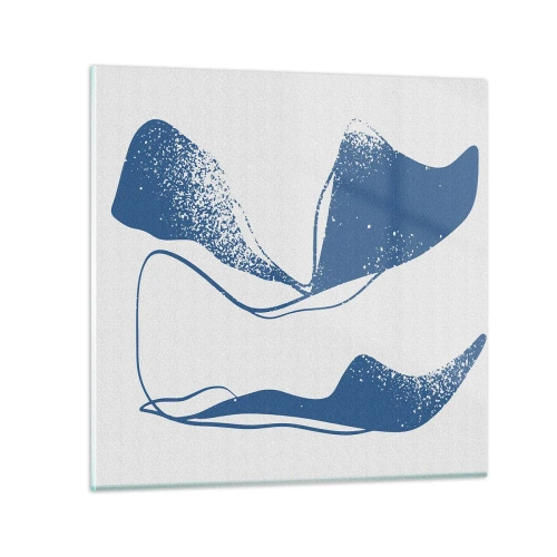 Obraz na skle - Okřídlená abstrakce - 30x30 cm