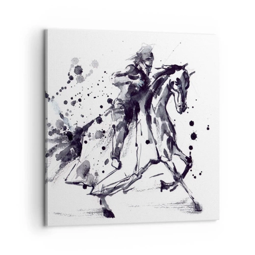 Obraz na plátně - Černý rytíř - 60x60 cm