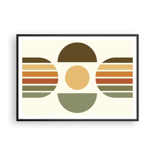 Plakát v černém rámu - V barvách země - 100x70 cm