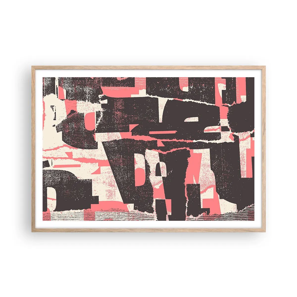 Plakát v rámu světlý dub - Celý tento shon - 100x70 cm