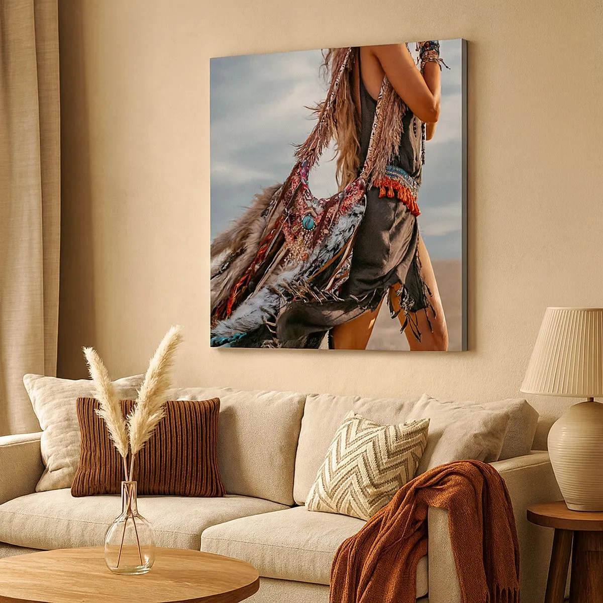 Obraz na plátně - Šamanovo děvče - 30x30 cm