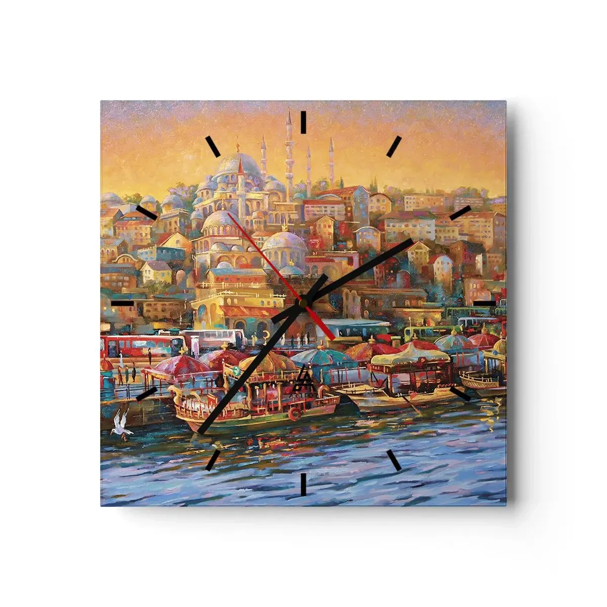 Nástěnné hodiny - Istanbulský příběh - 30x30 cm