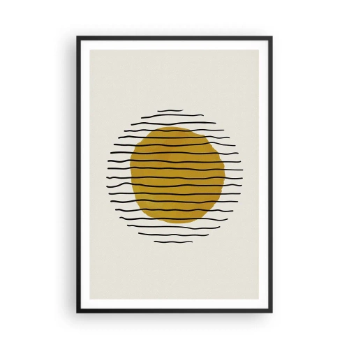 Plakát v černém rámu - Abstrakce chvějící se žárem - 70x100 cm