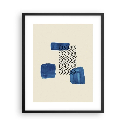 Plakát v černém rámu - Abstraktní kvarteto - 40x50 cm