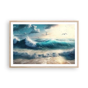 Plakát v rámu světlý dub - Šustění jen pro tebe - 91x61 cm