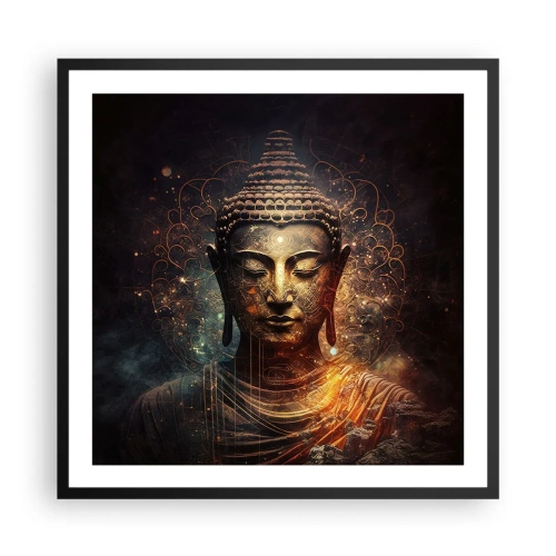 Plakát v černém rámu - Duchovní rovnováha - 60x60 cm
