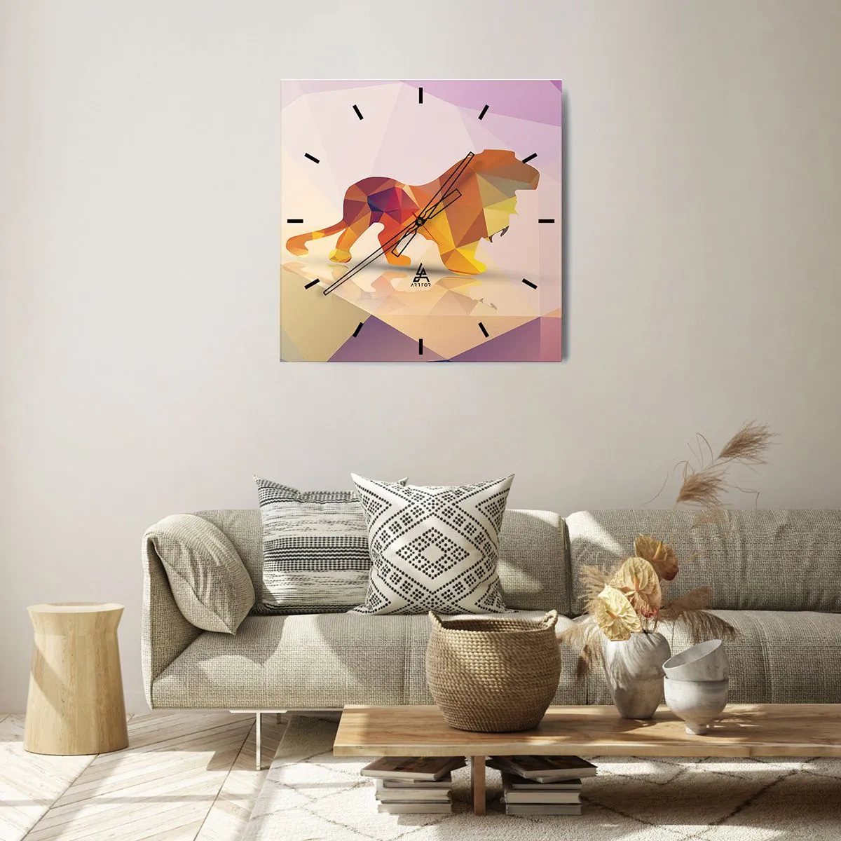 Nástěnné hodiny - Diamantový král - 30x30 cm