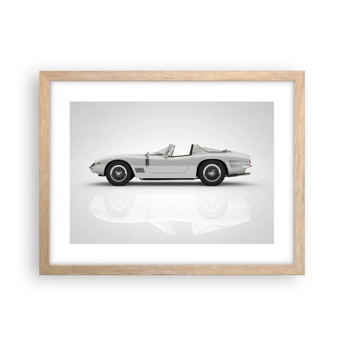 Plakát v rámu světlý dub - Příslib zábavy - 40x30 cm