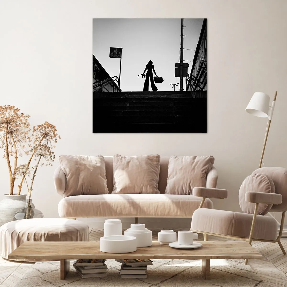 Obraz na plátně - Městská cesta - 60x60 cm