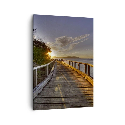 Obraz na plátně - Jít, stále jít směrem ke slunci - 50x70 cm