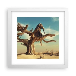 Plakát v bílém rámu - Nový úhel pohledu - 30x30 cm