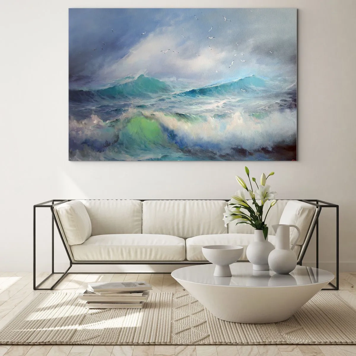 Obraz na skle - „Vichřice zavyla triumfálně…“ - 120x80 cm