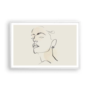 Plakát v bílém rámu - Hrdý pohled - 91x61 cm
