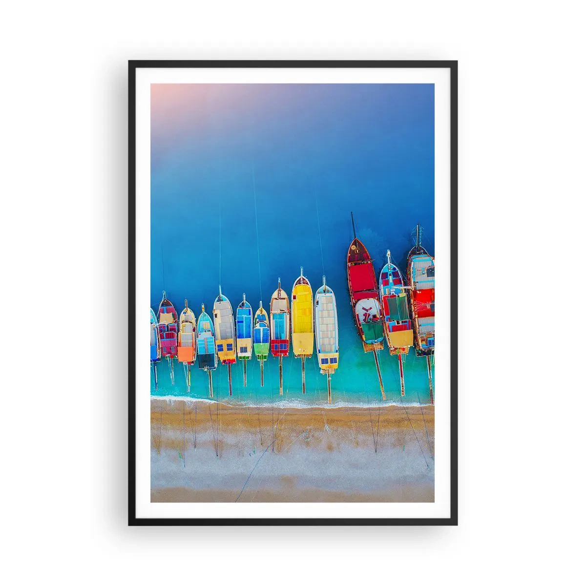 Plakát v černém rámu - Z ptačí perspektivy - 70x100 cm