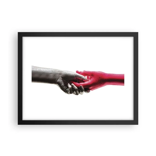 Plakát v černém rámu - Spolu i když jsme odlišní - 40x30 cm