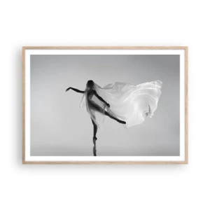 Plakát v rámu světlý dub - Lehkost a půvab - 100x70 cm