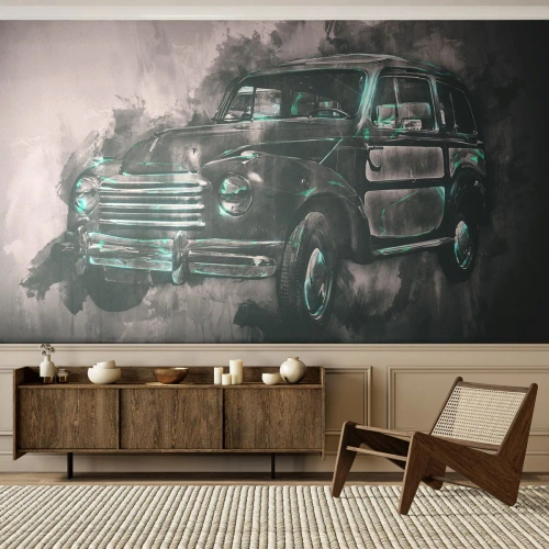 Fototapeta na míru Samolepicí Deluxe Sticker - Ctěný předek - Retro auto, Automobilový průmysl, Výlet
