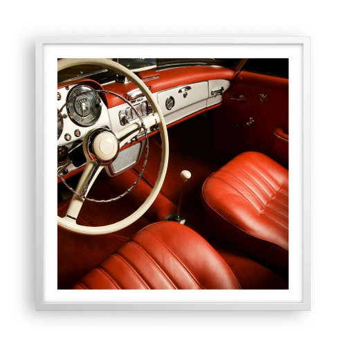 Plakát v bílém rámu - Luxus ve stylu vintage - 60x60 cm